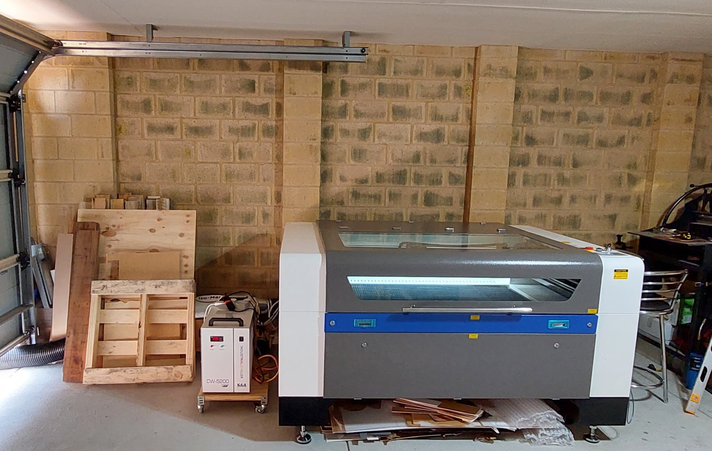 Maintaining a CO2 laser cutter