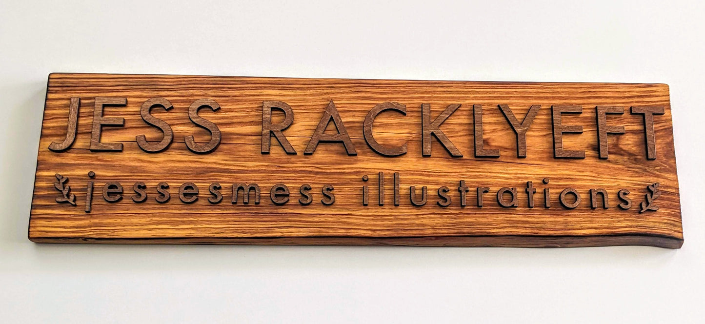 
                  
                    Wooden Business Sign House Sign Custom Made Signs - The Charred Plank
                  
                