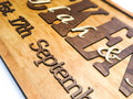 Personalised Rustic Wooden Wedding sign - The Charred Plank