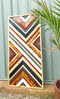 Wood Mosaic Wall Art, Wood Wall Art, Geometric Wood Wall Art, Modern Rustic Wood Wall Art - The Charred Plank