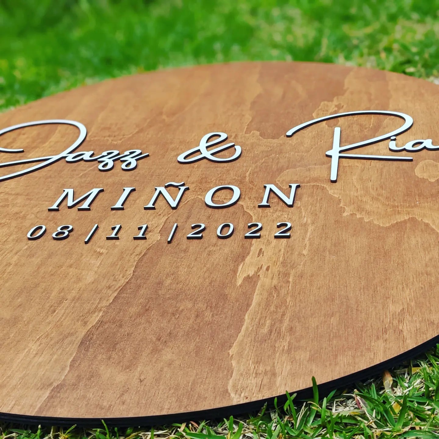 
                  
                    Wedding Sign Wooden Rustic with Personalisation - The Charred Plank
                  
                