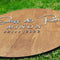 Wedding Sign Wooden Rustic with Personalisation - The Charred Plank